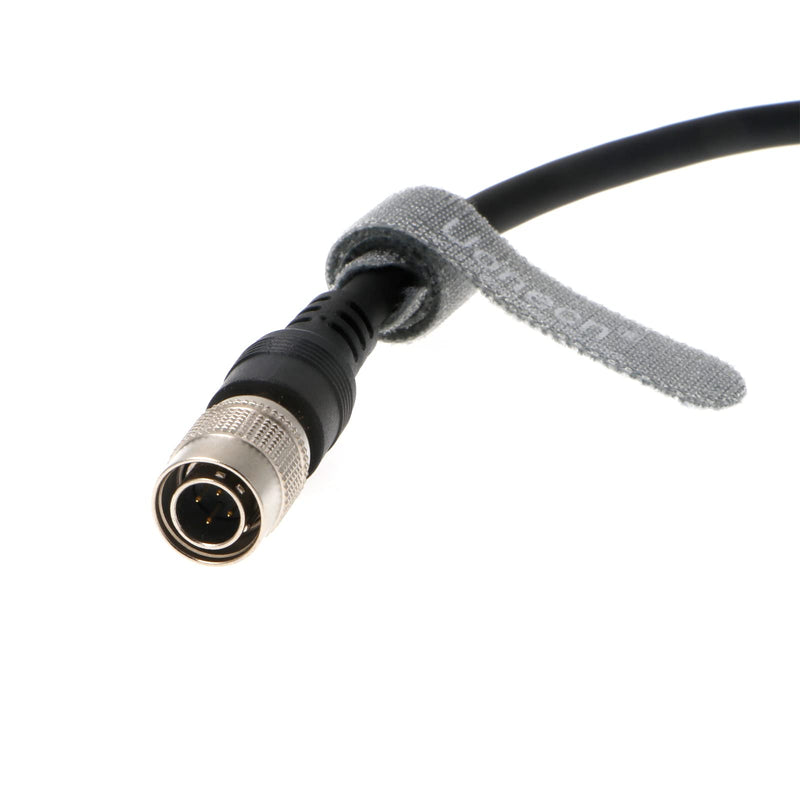  [AUSTRALIA] - Uonecn Power Cable for Sound Devices 633/644/688 For Zoom F8 Right Angle DC to 4 pin hirose male