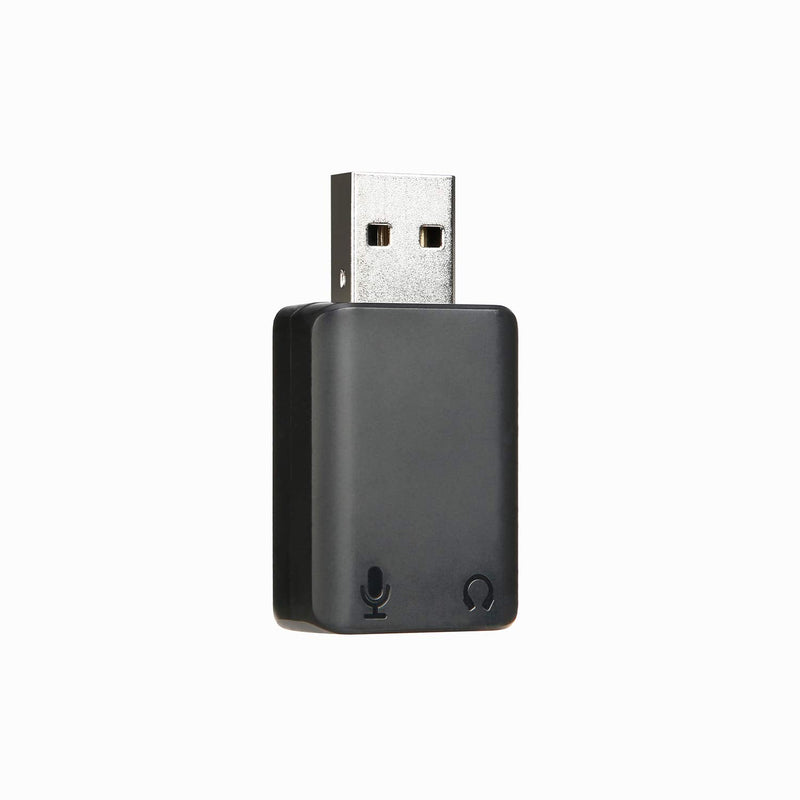  [AUSTRALIA] - Saramonic Mini USB External Sound Card, USB-A to 3.5mm Audio Mic Adapter for Windows Mac Laptop PC