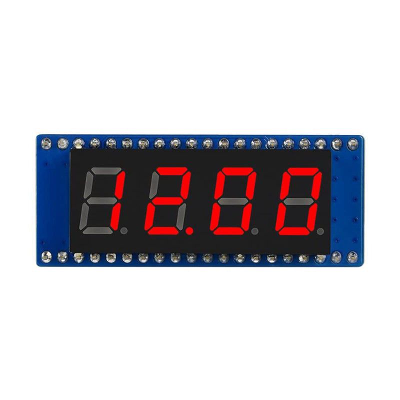  [AUSTRALIA] - 4-Digit 8-Segment Display Module for Raspberry Pi Pico Series, Based on 74HC595 Driver SPI-Compatible Direct Connect