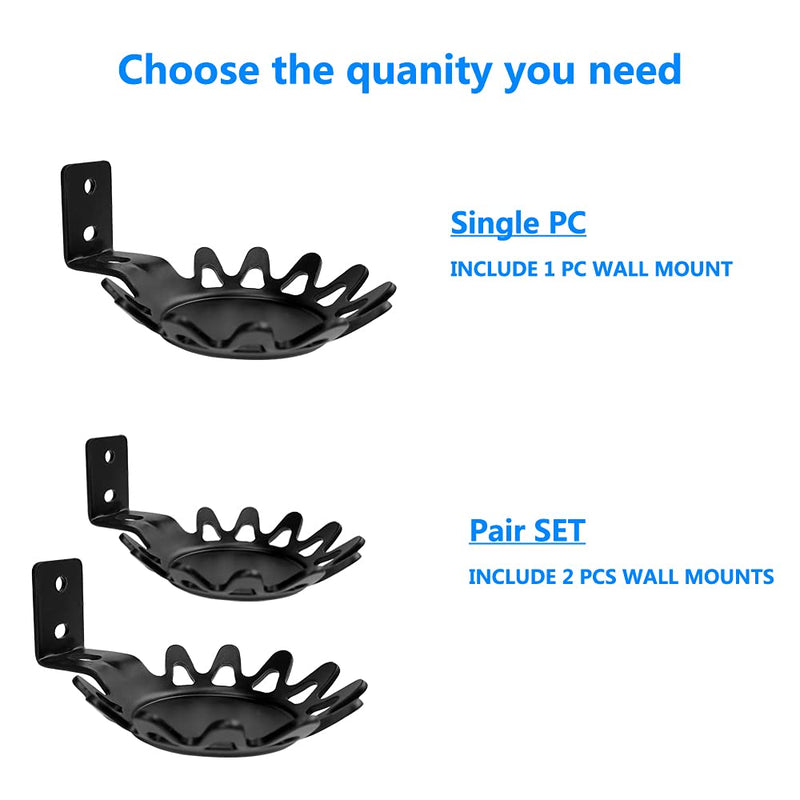  [AUSTRALIA] - EMAQUIN Wall Mount Bracket for Homepod Mini (Drill Free,Sturdy Metal,Durable Paint Finish,Easy Install on The Wall,Compatible with Homepod Mini, Black) Single pc