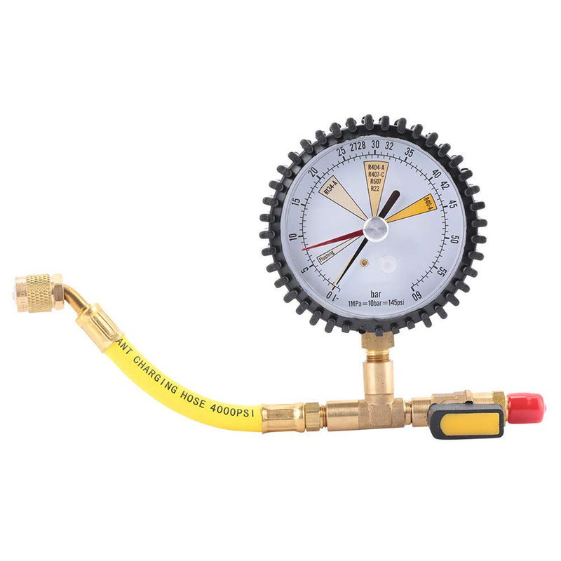  [AUSTRALIA] - Pressure Gauge - Air Conditioning Refrigeration Nitrogen Pressure Tester Pressure Test Chart Steel Gas Pressure Tester Assembly