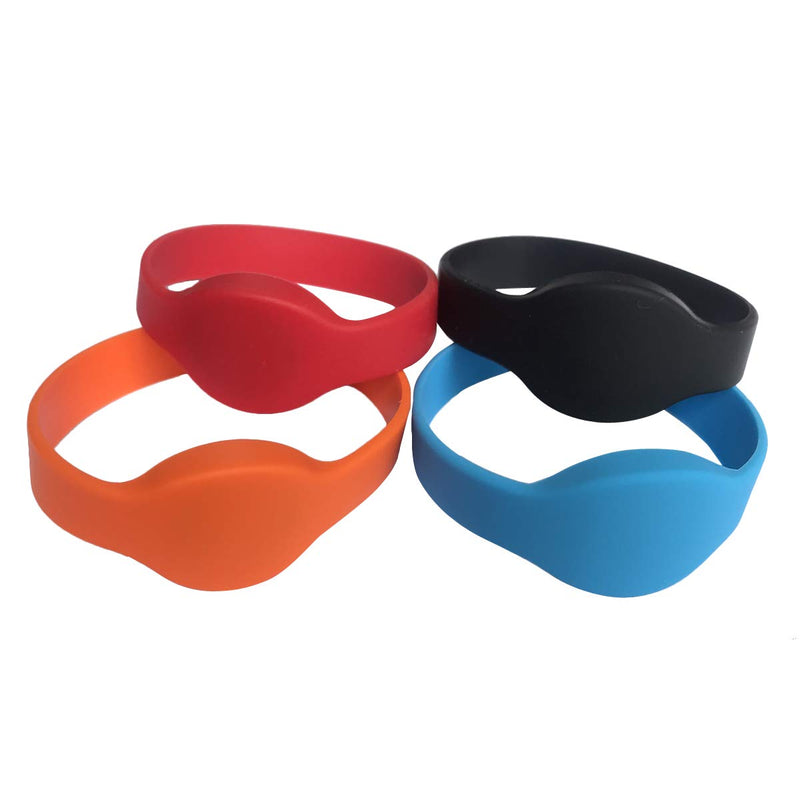  [AUSTRALIA] - YARONGTECH-13.56MHZ ISO 14443A MIFARE Classic 1K NFC Silicone RFID Wristband Pack of 5 (Mix) Mix