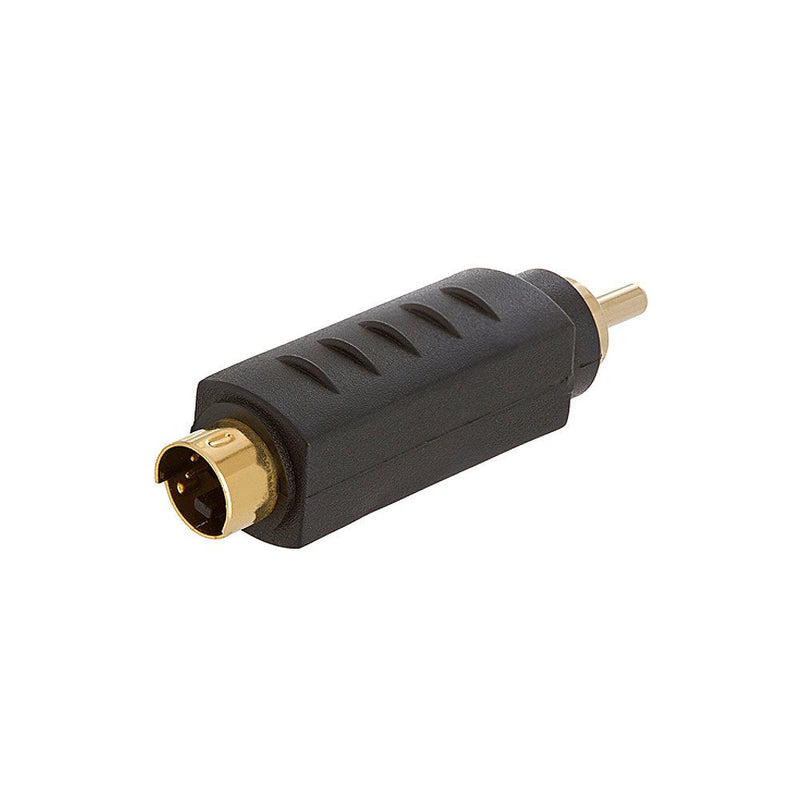  [AUSTRALIA] - Cmple - S-Video 4-Pin Male Plug to RCA Male Plug Video Adapter -Video Male to RCA Male Adapter VHS Gold Plated Contacts Converter S-VHS Male to RCA Male Connector - 10 Pack S-VHS 4Pin Plug to RCA Plug