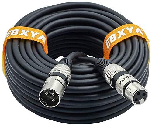  [AUSTRALIA] - EBXYA XLR Cable 25 ft 2 Pack & 50 ft 2 Pack, Colored DMX Cable Microphone Mic Patch Cable XLR Audio Cords