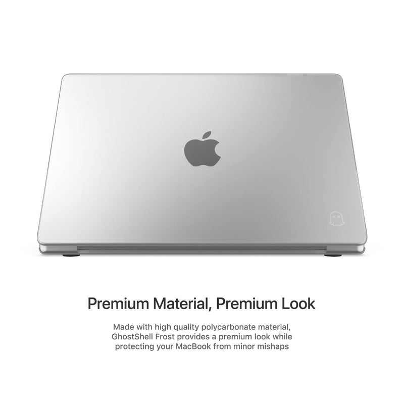  [AUSTRALIA] - UPPERCASE GhostShell™ Frost Premium Hardshell Case with Scratch-Resistant Textured Matte Finish Compatible with 2022 MacBook Air 13" Apple Silicon M2, A2681, Clear (No Rubber Coating) MacBook Air 13" (M2, 2022+) Matte Clear