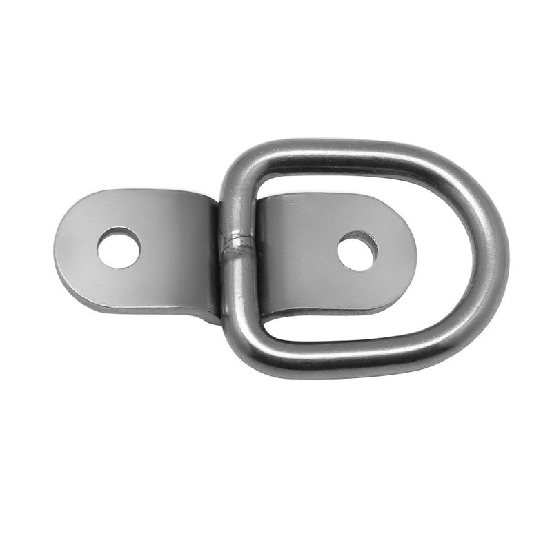  [AUSTRALIA] - Hysagtek 4X Stainless D Ring Tie Downs Trailer Anchors Points with Mounting Bracket, for Cargo Trailer Control