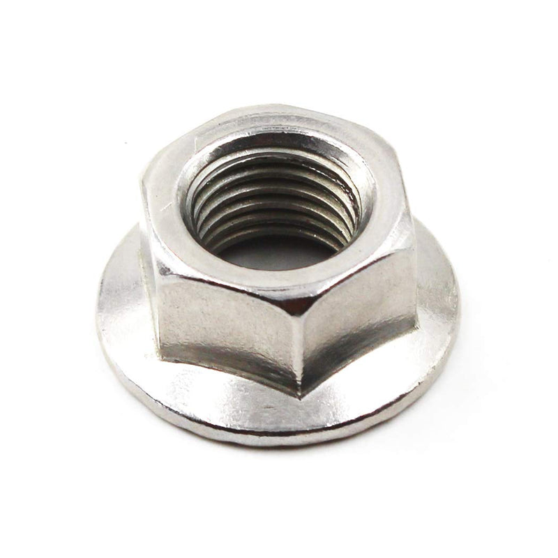  [AUSTRALIA] - 304 Stainless Steel Metric M12 Flange Nuts 12mm Hex Nut-20 Pack