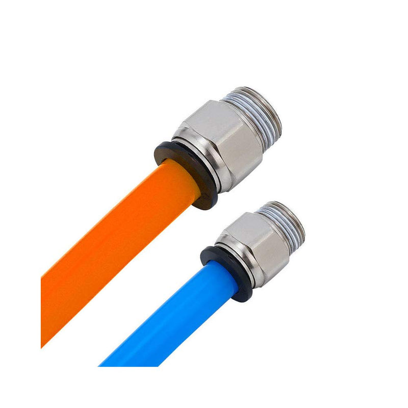  [AUSTRALIA] - Beduan Push to Connect Fitting, 1/2" Tube OD x 1/4" NPT Thread Male Straight Pneumatic Air Fitting (Pack of 10) 1/2"OD-1/4"NPT