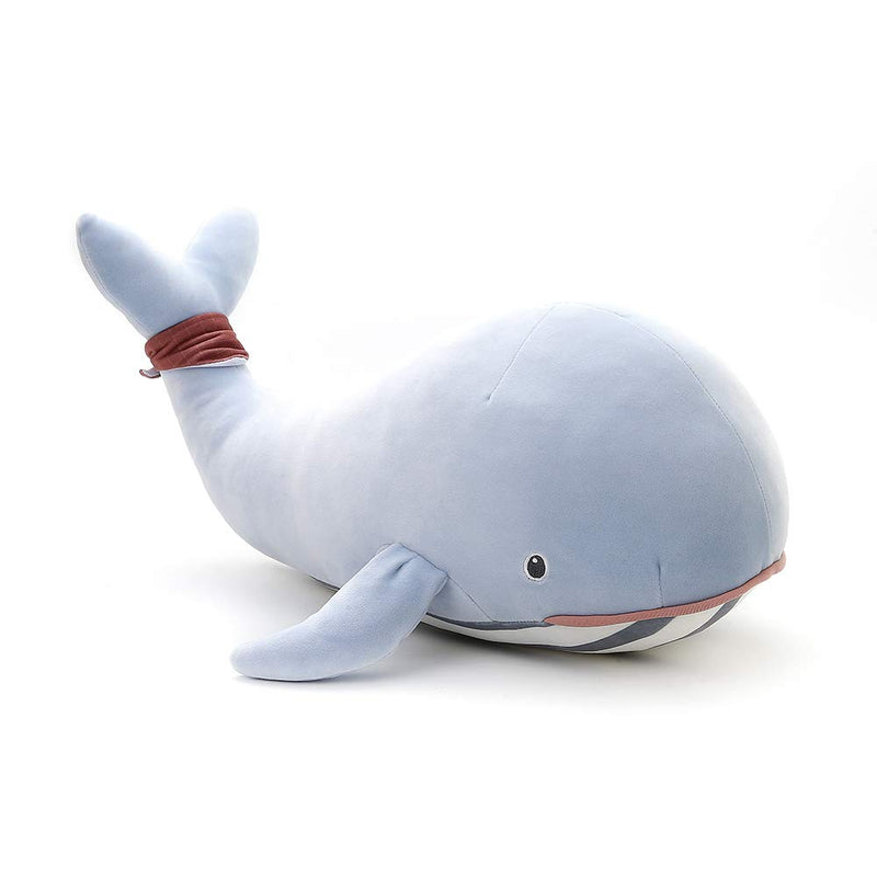  [AUSTRALIA] - Niuniu Daddy Stuffed Animal Whale Plush Toy Pillow for Kids 23In Kawaii Soft Cuddly Stuffed Animal Pillow Gift for Girls Boys… Whale-Blue