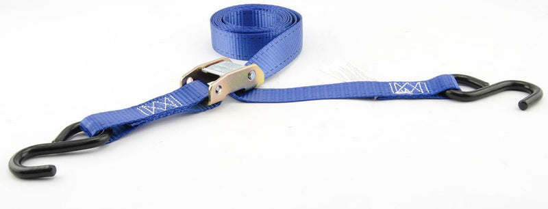  [AUSTRALIA] - Erickson 34403 Blue 1" x 6' Cam Lock Buckle Tie-Down Strap, (Pack of 2)
