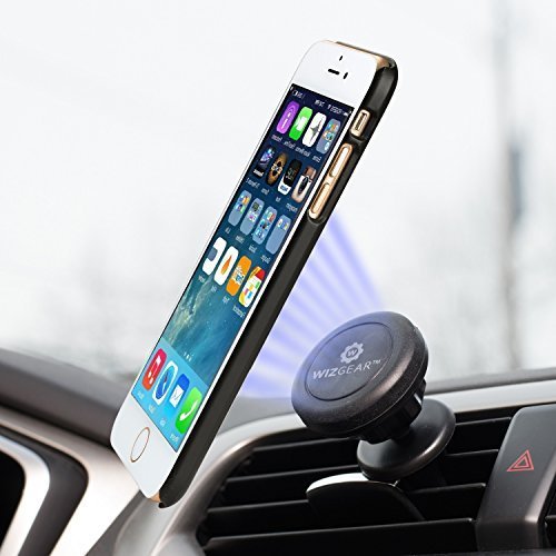  [AUSTRALIA] - WixGear Universal Air Vent Magnetic Car Mount Holder for Cell Phones and Mini Tablets with Fast Swift-Snap Technology Magnetic Cell Phone Mount with Swivel Head