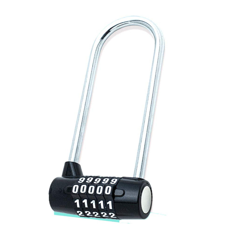  [AUSTRALIA] - Large Lengthened Beam Locker Cabinet Door Handles Combination Lock Padlock Combination Lock, Gym Lock, 5 Digit Combination Padlock, Safety Padlock, Safety Lock, Luggage Locker, Wardrobe, Gym Locker,