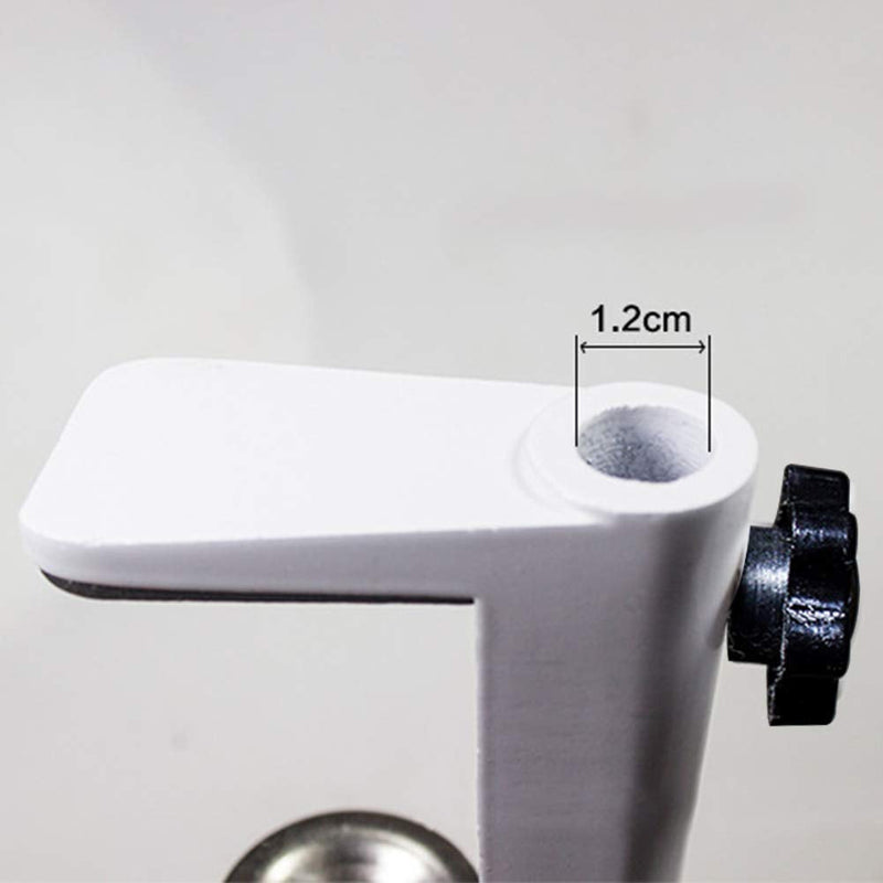  [AUSTRALIA] - Kakalote Microphone Arm Stand C-Clamp with Adjustable Positioning Screw,Replacement Aluminum Alloy Cantilever Bracket C-Clamp with 1.2 cm Hole Diameter for Table Lamp(Black)