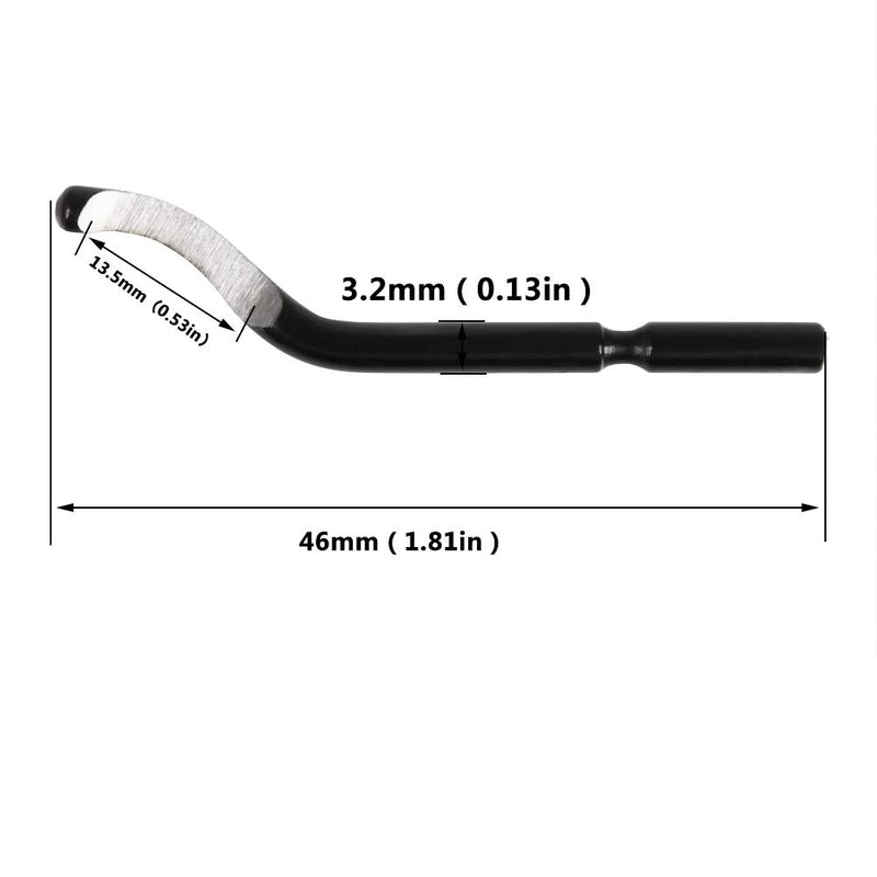 FOCCTS 10pcs BS1010 Deburring Blades Burr Trimming Scrapers, Deburr Blades Set - LeoForward Australia