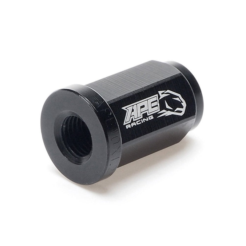  [AUSTRALIA] - Black Flat Wheel Lug Nuts - APE RACING 10x1.25mm 17mm Hex Head Forged 7075-T6 Aluminum Flat Base Lugnuts (Pack of 16) For ATV UTV, Extremly Light Weight And Corrosion Resistance FLAT SEAT