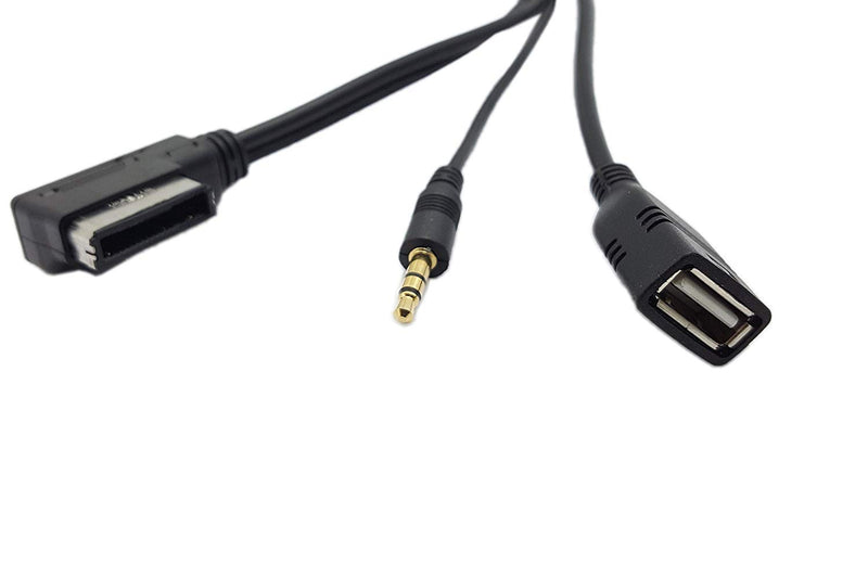 AMI MMI MDI to 3.5mm Jack Music Interface Aux Cable Compatible with A3 A4 A6 Q5 Q7 V.W - LeoForward Australia