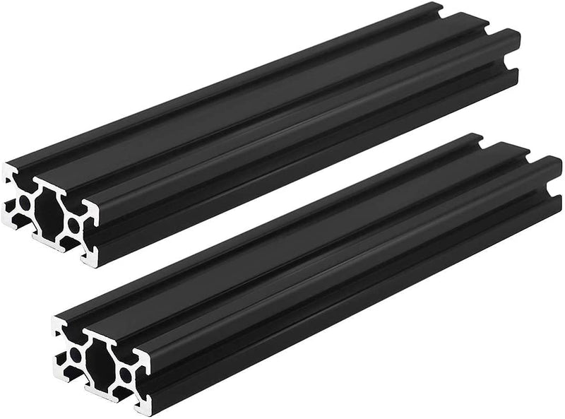  [AUSTRALIA] - 2 Pcs 2040 CNC 3D Printer Parts European Standard Anodized Linear Rail Aluminum Profile Extrusion for DIY 3D Printer Black (400mm) 400 mm