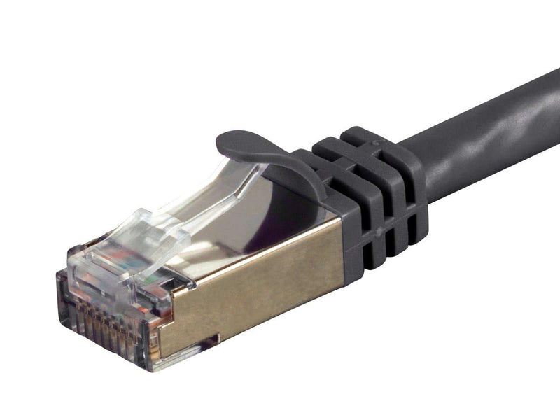 Monoprice 131313 Cat7 Ethernet Network Patch Cable - 2 feet - Black | 26AWG, Shielded, (S/FTP) - Entegrade Series 2ft - LeoForward Australia