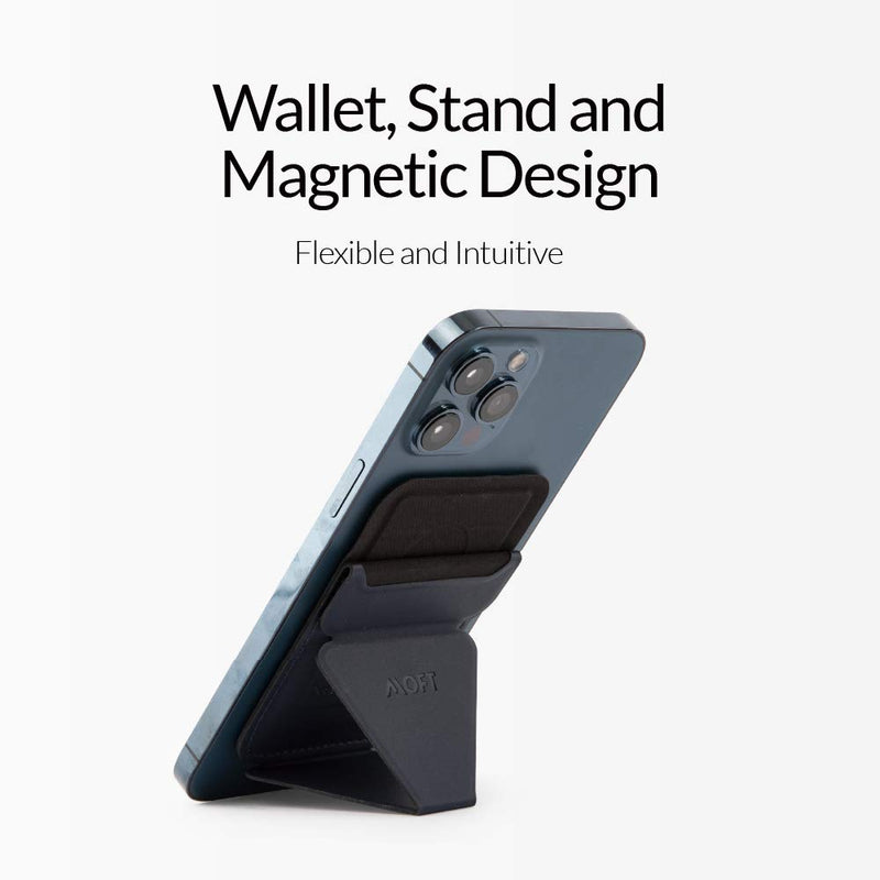 MOFT The First Snap-On Magnetic Stand & Wallet for iPhone 12 Series for iPhone 12/12 Mini/12 Pro/12 Pro Max (Ash Grey) - LeoForward Australia