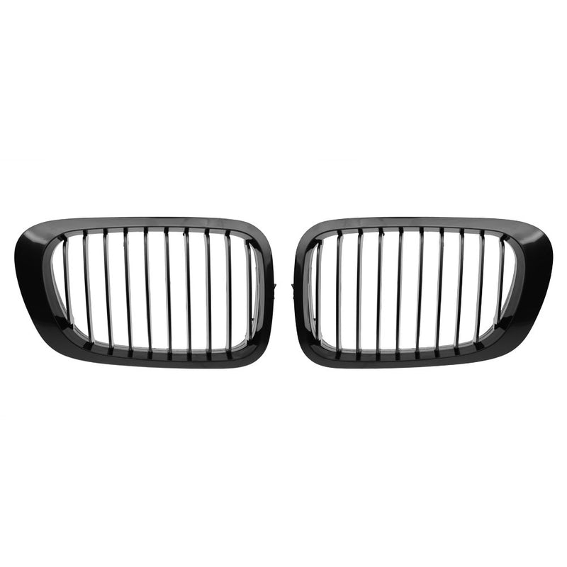 Front LH RH Sport Kidney Grille For BMW 1999-2002 E46 2-Door Coupe Cabriolet (pre-facelift models) ( Black) - LeoForward Australia