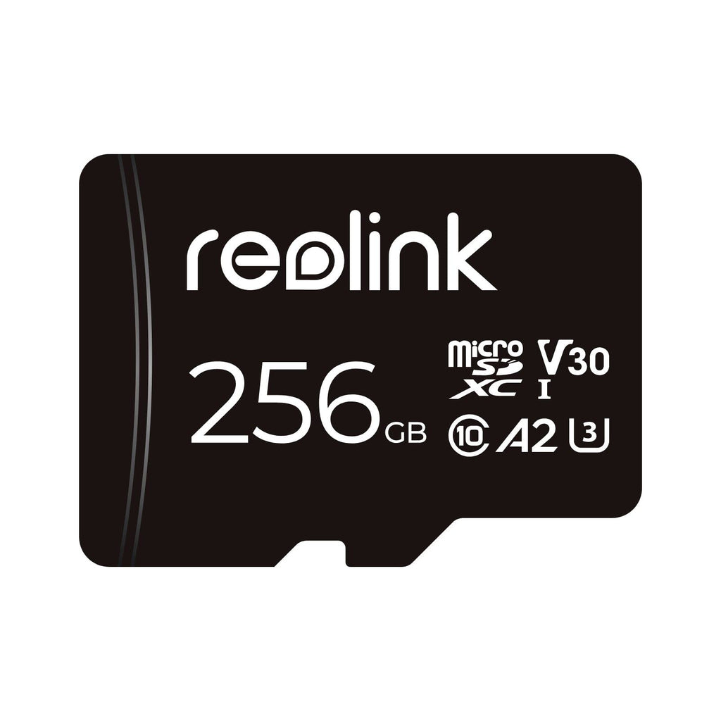  [AUSTRALIA] - REOLINK 256GB microSDXC Memory Card, Up to 100MB/s, 4K UHD, U3, A2, V30, Class 10, Micro SD Card Fully Compatible with Reolink Security Camera