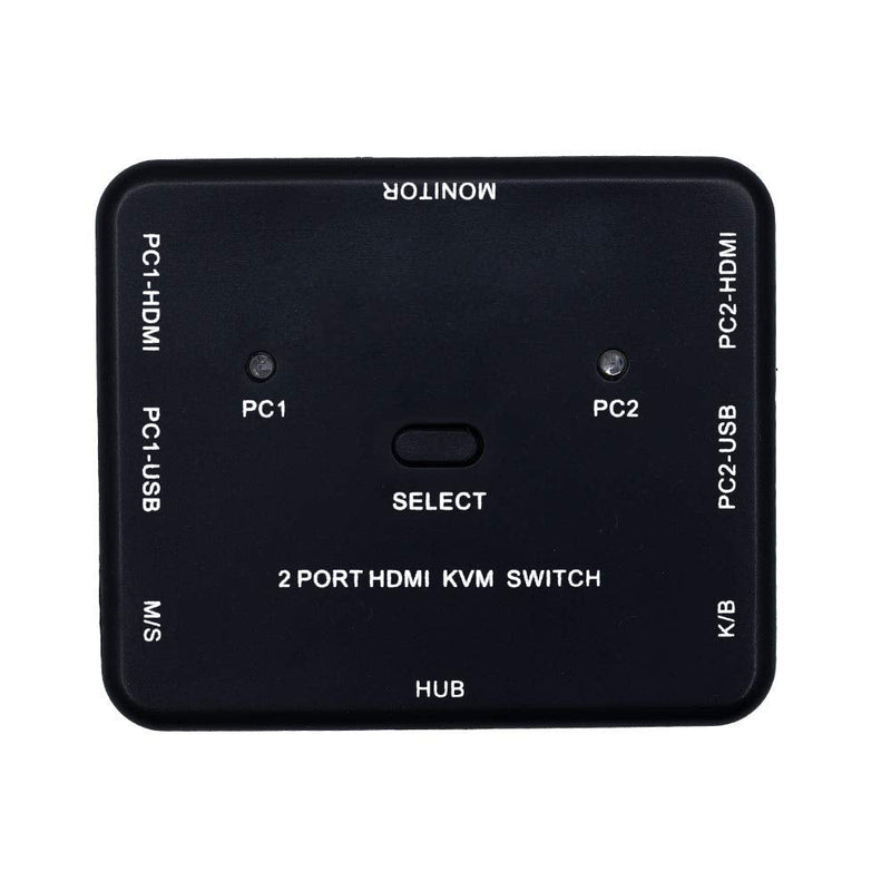  [AUSTRALIA] - 2 Port HDMI Switcher 2 Port USB KVM Switch 2 in 1 Out HD Switch USB Keyboard Mouse Sharing Device for Computer, PC, Laptop, Desktop, Monitor, Printer, Keyboard, Mouse Control
