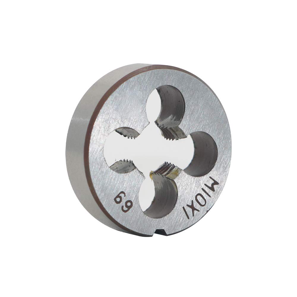  [AUSTRALIA] - HSS 10mm X 1 Metric Right Hand Round Die, Machine Thread Die M10 X 1mm Pitch for Mold Machining, Alloy Steel, It Can Process Steel, Cast Iron, Copper And Aluminum. M10x1