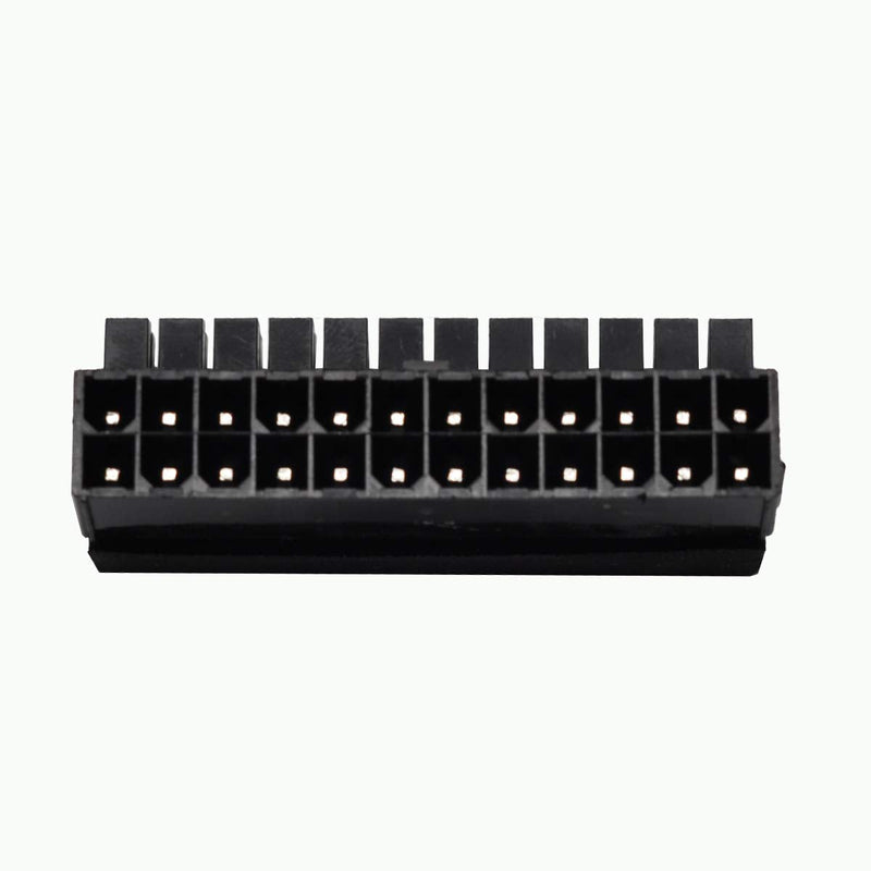  [AUSTRALIA] - WLGQ ATX 24Pin Male to 24pin Female 90 Degree Adapter caed Mainboard Motherboard for Desktops PC Supply