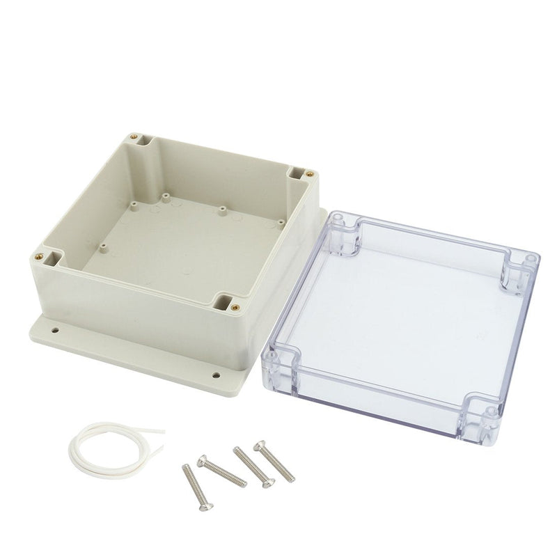  [AUSTRALIA] - Awclub Waterproof Dustproof ABS Plastic Junction Box Universal Electric Project Enclosure with PC Clear Transparent Cover 6.3"x6.3"x3.54"(160mmx160mmx90mm) 6.3"x6.3"x3.54"