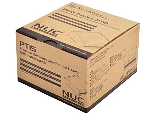  [AUSTRALIA] - Silverstone Tek Premium Aluminum NUC Chassis with Heat Pipe Pre-Assembled Wi-Fi Antenna Bluetooth 2X HDMI Ports Cases PT15B-H1D2