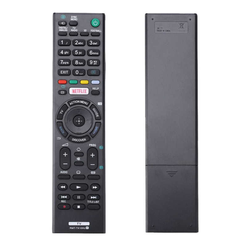  [AUSTRALIA] - RMT-TX100U LED TV Remote Control Black Smart Controller Universal Smart IR Remote Control Fit for Sony L-50W800C KDL-50W800 LED HDTV