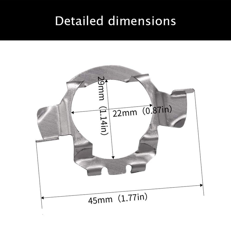 HUIQIAODS H7 LED Headlight Bulb Adapter Holder Socket For Jetta Mercedes-Benz Audi BMW E85 X5 New Bora Sagitar 2 Pack First generation - LeoForward Australia