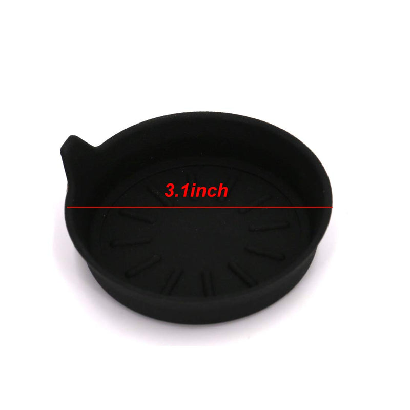  [AUSTRALIA] - UTSAUTO Cup Holder Coasters Car Coasters for Cup Holders Silicone Coasters 3.1in Universal Removabl Vehicle Cup Holder Coasters 2 Pcs Type2 2Pcs