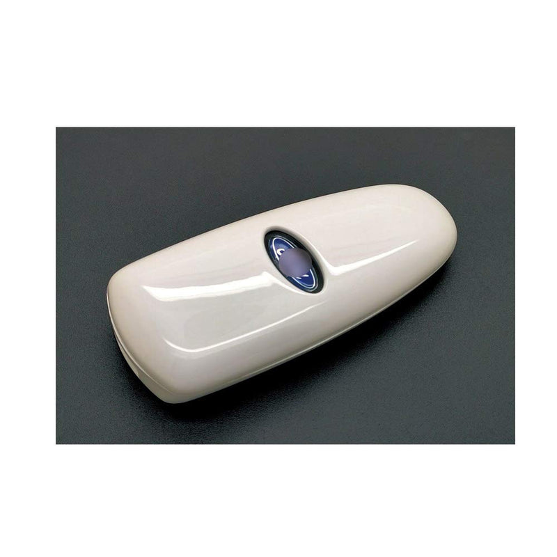  [AUSTRALIA] - carmonmon Smart Remote Keyless Entry Paint Color Shell Key Case Cover Fit for Lincoln Ford 5 Buttons (White) White