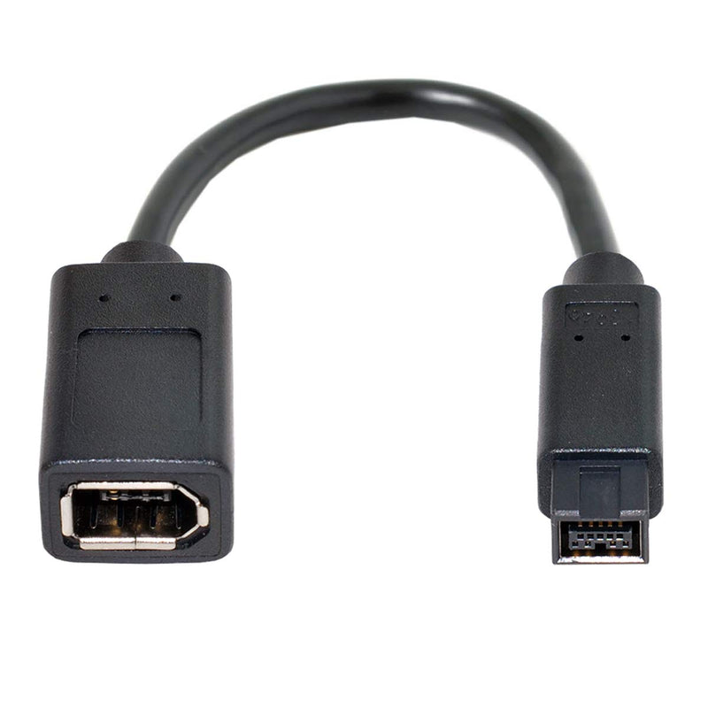  [AUSTRALIA] - Cablecc IEEE 1394 6Pin Female to 1394b 9Pin Male Firewire 400 to 800 Cable 20cm