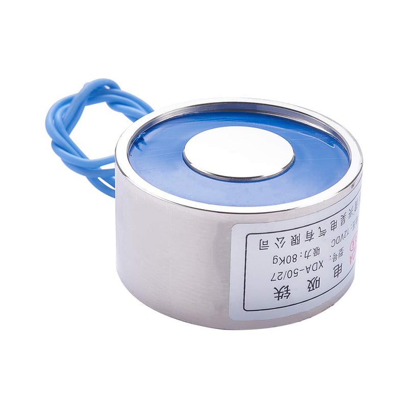  [AUSTRALIA] - Fielect DC12V Electromagnet Electric Lifting Magnet Electromagnet Solenoid Lift Holding Circular Suction-Cup Electrical Automatic Control System XDA-50