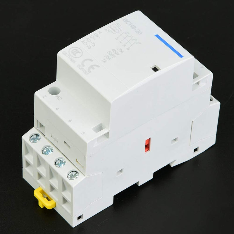  [AUSTRALIA] - Household AC Contactor 4P 20A 2NO 2NC 24V 220V/230V Household AC Contactor for DIN Rail Mount Low Power Consumption(220V/230V) 220V/230V