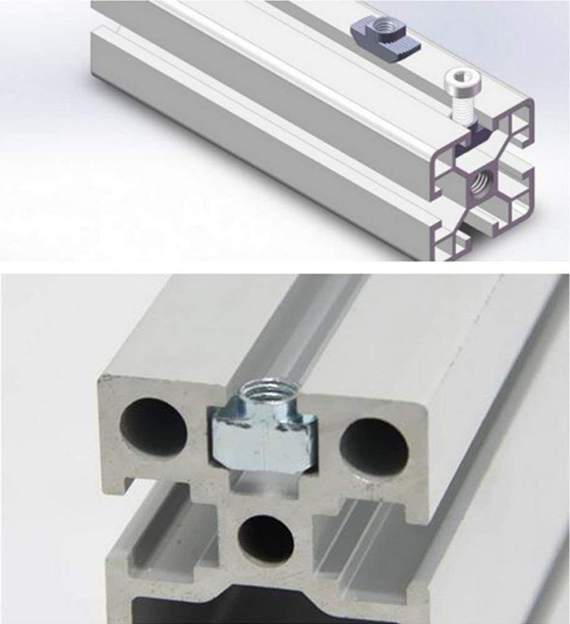  [AUSTRALIA] - IEUYO 2020 Series T Nuts, M3 M4 M5 T Slot Nut Hammer Head Fastener Nut for Aluminum Profile Accessories, 90 Pcs/3Sizes Hammer head 90 Pcs/3Sizes