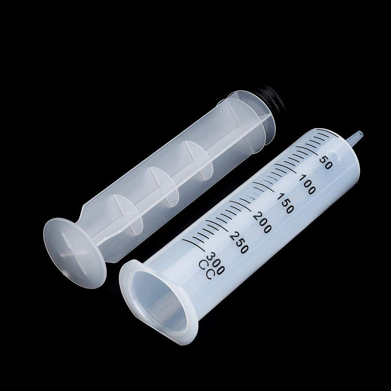  [AUSTRALIA] - 300ml Syringe with Tube, Extra Large Plastic Syringes with Tubing for Glue Dispensing, Scientific Labs, Watering, Refilling