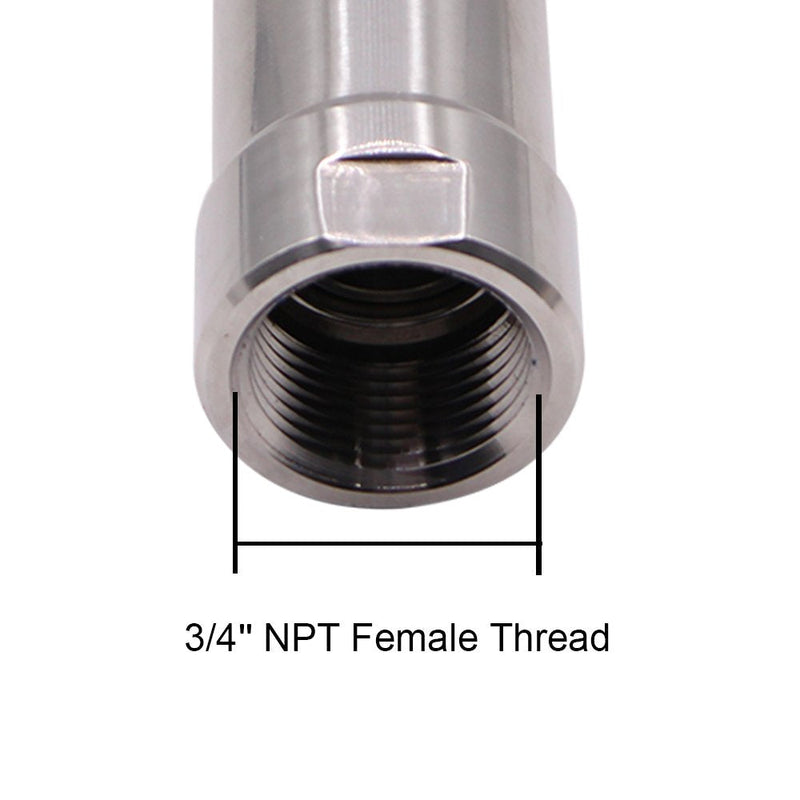  [AUSTRALIA] - DERNORD Rotary Spray Ball NPT Female CIP Tank Cleaning Ball 360° Spray Pattern, Stainless Steel 304 (3/4" NPT Threaded) 3/4" NPT Threaded