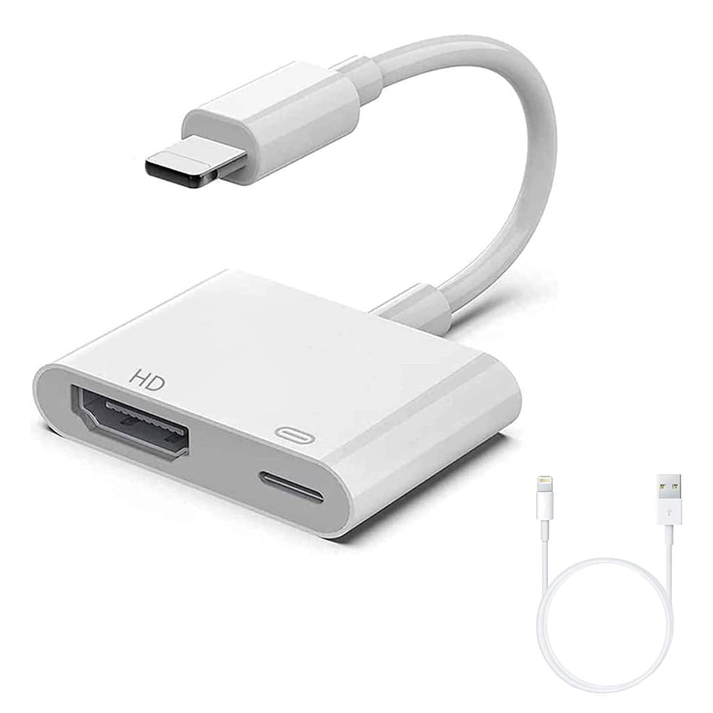  [AUSTRALIA] - Lightning to HDMI Adapter and Lightning Cable,Apple MFi Certified Lightning to Digital AV Adapter 1080P Sync Screen Converter with Charging Port,iPad/iPhone to HDMI Adapter for TV/Projector/Monitor