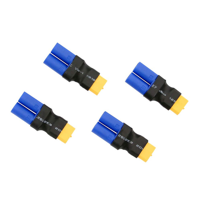  [AUSTRALIA] - 4pcs Male EC5 to XT60 / XT-60 Female Connector Adapter for Turnigy / Zippy(BDHI-84)