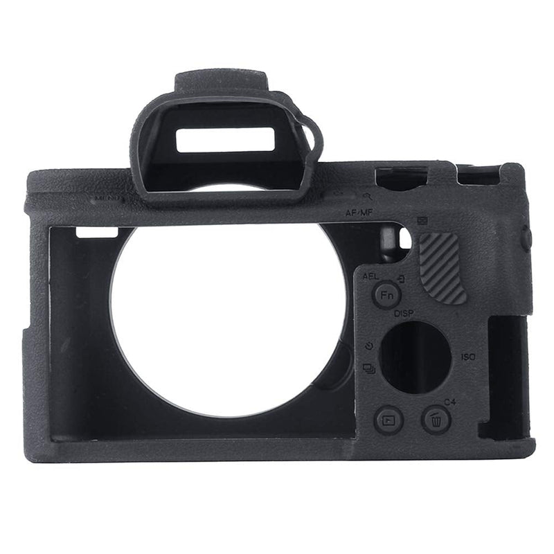  [AUSTRALIA] - Easy Hood Camera Case for Sony Alpha A7II A7RII A7SII A7 II A7R II A7S II A7R2 ILCE-7RM2 ILCE-7M2 Soft Silicone Rubber Camera Protective Body Case Skin Camera Protector Cover (Black) Black