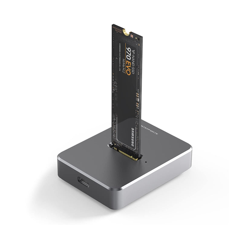  [AUSTRALIA] - Mackertop M.2 USB C SSD NVME SATA Enclosure Adapter, USB 3.1 Gen 2 10Gbps, High Speed M.2 to USB C Data Transfer External Hard Drive Enclosure, 2230/2242/2260/2280 Portable SSD for SATA NVME