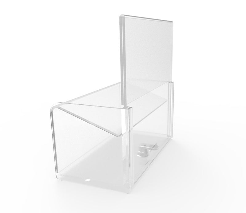 FixtureDisplays Clear Acrylic Plexiglass Donation Box with Easy Drop Funnel 12178 - LeoForward Australia