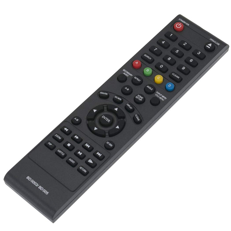 New BD003 BD0003 BD005 Blu-ray Player Replace Remote fit for Insignia NS-WBRDVD2 NS-WBRDVD2-CA NS-WBRDVD NS-BRDVD3 NS-BRDVD3-CA NS-BRDVD4 NS-BRDVD4-CA NS-BDLIVE01 NS-BRDVD2 NS-WBRDVD2 NS-WBRDVD2-CA - LeoForward Australia