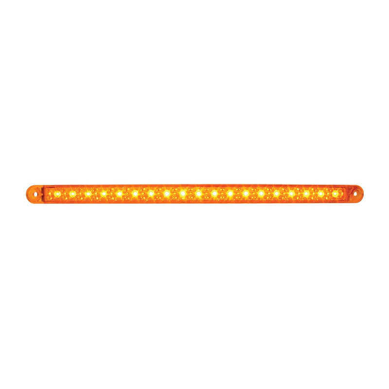  [AUSTRALIA] - GG Grand General 76380 Amber/Amber Light Bar (12" 19-LED Flush Mount, Lens, 3 Wires) Light Only