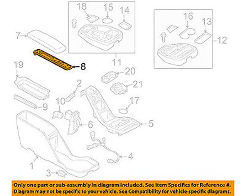  [AUSTRALIA] - IPCW D01 Dakota/Durango Front Center Console Lid Bracket Armrest Base