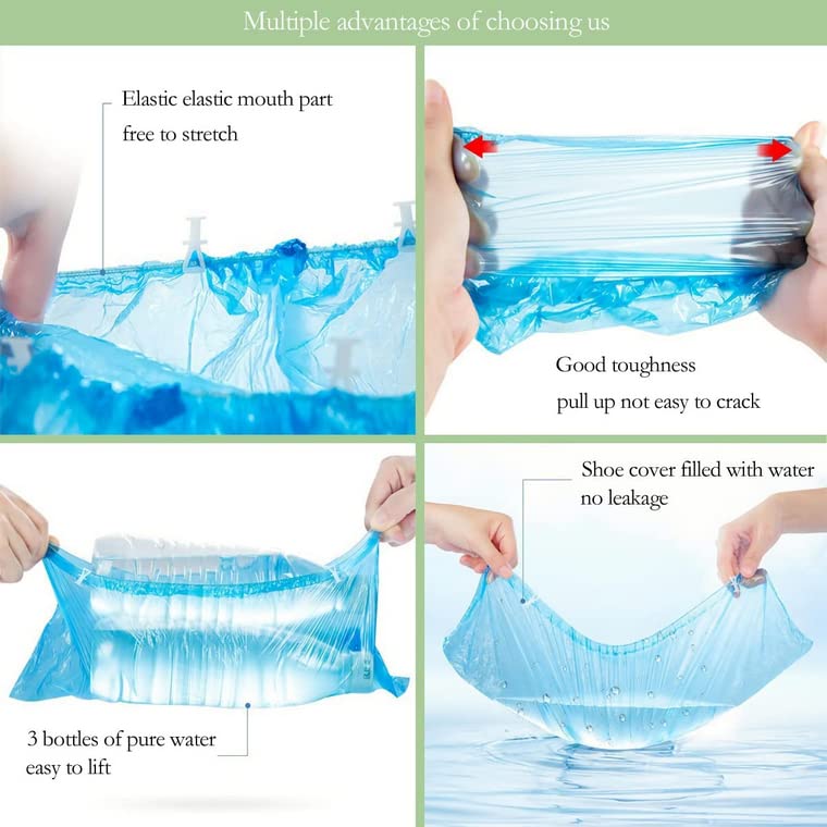  [AUSTRALIA] - URED Disposable Shoe Cover Refills for Automatic Shoe Cover Dispenser Machine, T-Buckle Shoe Cover 100 Pcs