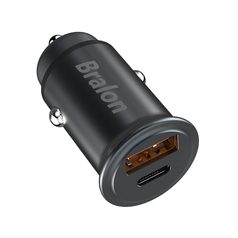  [AUSTRALIA] - USB C Car Charger,Bralon 38W PD3.0 & QC4.0 All Metal Dual Fast Car Charger Adapter Compatible with Phone 12/12 Pro(Max)/12 mini/12/11/11 Pro(Max)/XS/XR/X/8,G.alaxy N.ote S10 S9 S8 S7,Pad&More